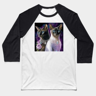 Abyssinian Pair Baseball T-Shirt